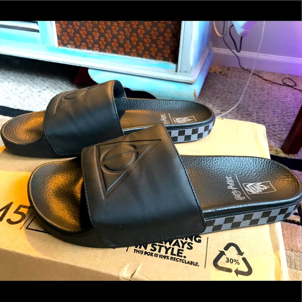 Rare Vans Harry Potter deathly hallows slides